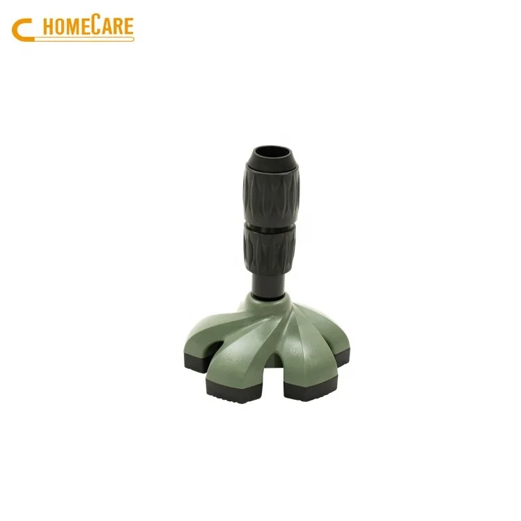 Brass walking stick OEM cane rotation anti-slip tip