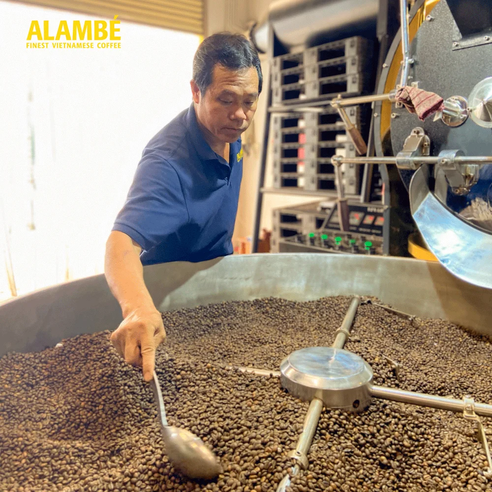 Cheap Price Alambe Sai Gon Whole Bean Coffee Morning Drink French Roasted Pure Arabica & Robusta For Vietnamese Coffee Phin