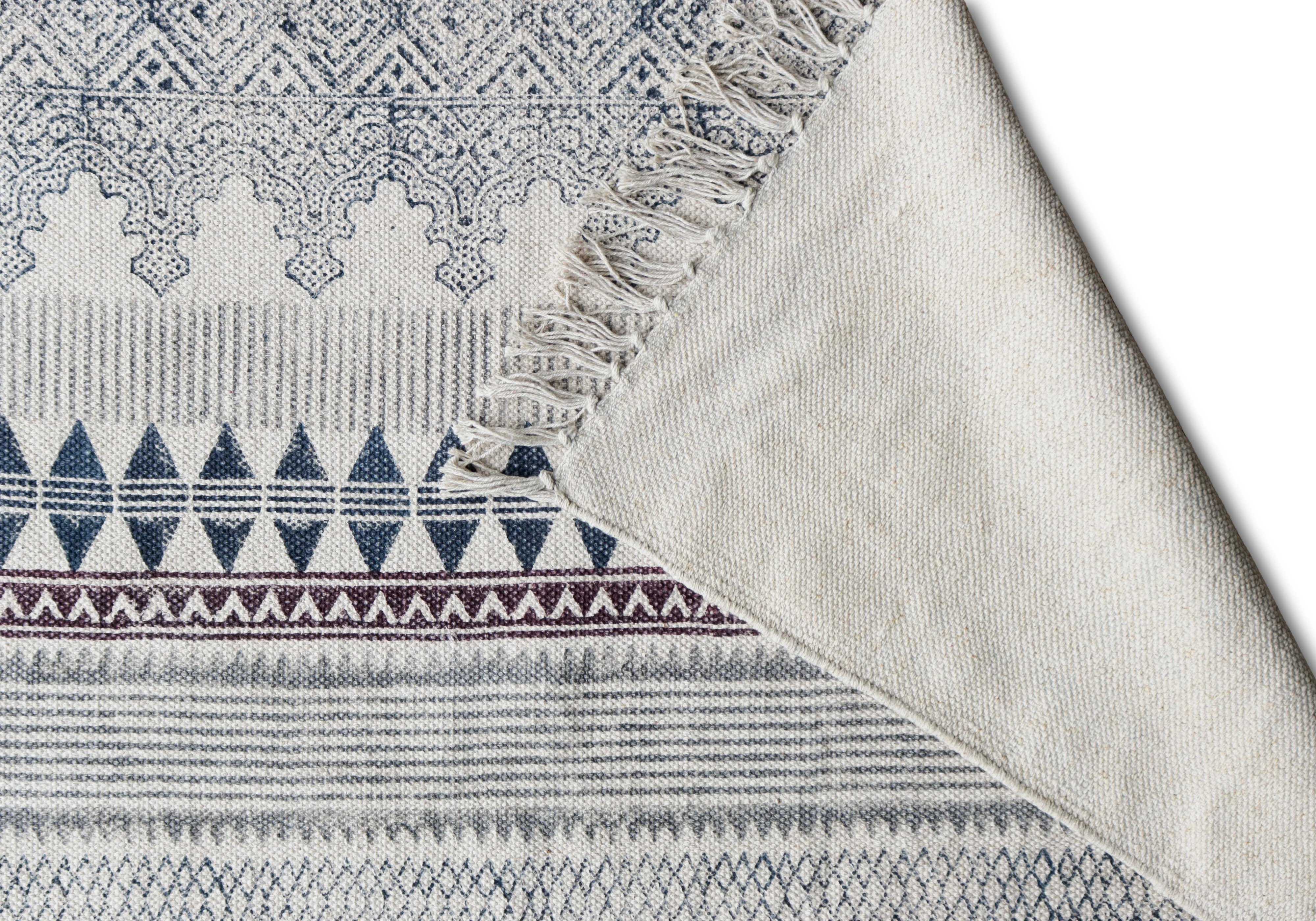 Cotton Kilim Outdoor Carpets 100% Cotton Material Carpets Dhurries , Mats Hand Block Print Rugs for Living Decor and Garden Rugs