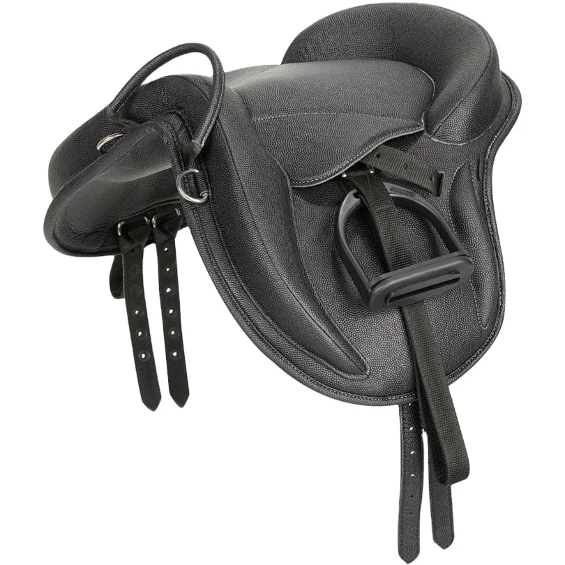 Professional style western endurance treeless training leather horse riding saddles for racing