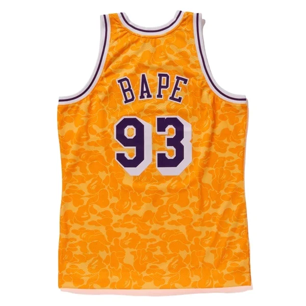 New Bathing Ape BAPE Basketball Jersey with Tackle Twill Decoration