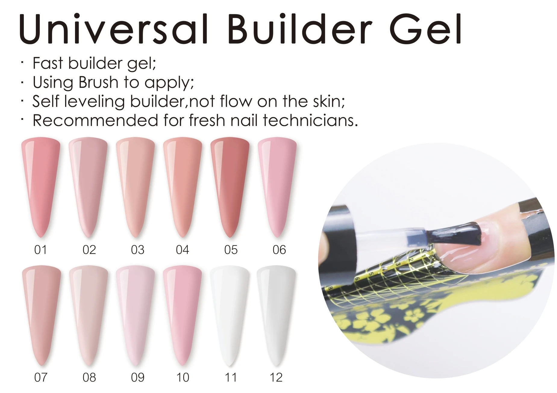 ice nova universal builder hard gel nail soak off camouflage buildering nail extensions 20/30/50g jar uv gel builder for nails