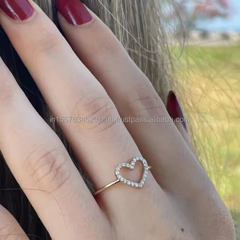 Heart Lab Grown Diamond Ring Jewelry IGI/GIA 14k Gold  Ring for Women Engagement Ring/wedding Ring Lab Created