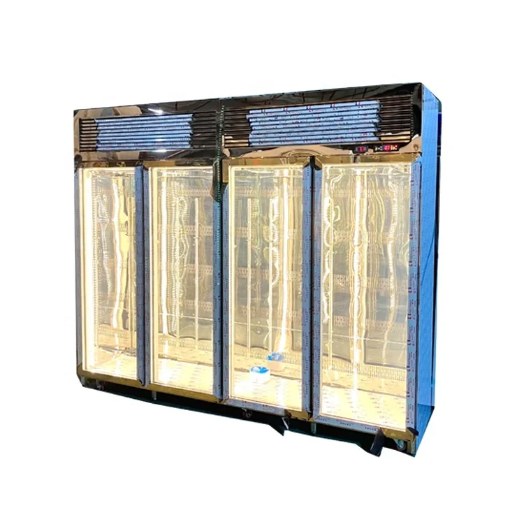 Старая машина для выдерживания мяса на 4 дверях, шкафчик для отверждения мяса, старинный холодильник для стейка, холодильник для сухого старения мяса и говядины