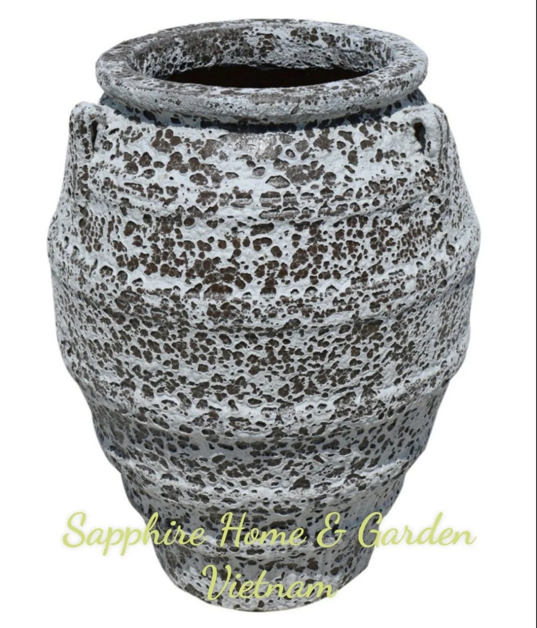 (SapphirePottery) Ceramic Glazed Outdoor Pottery using to growing plants and outdoor decorations with many designs, colors