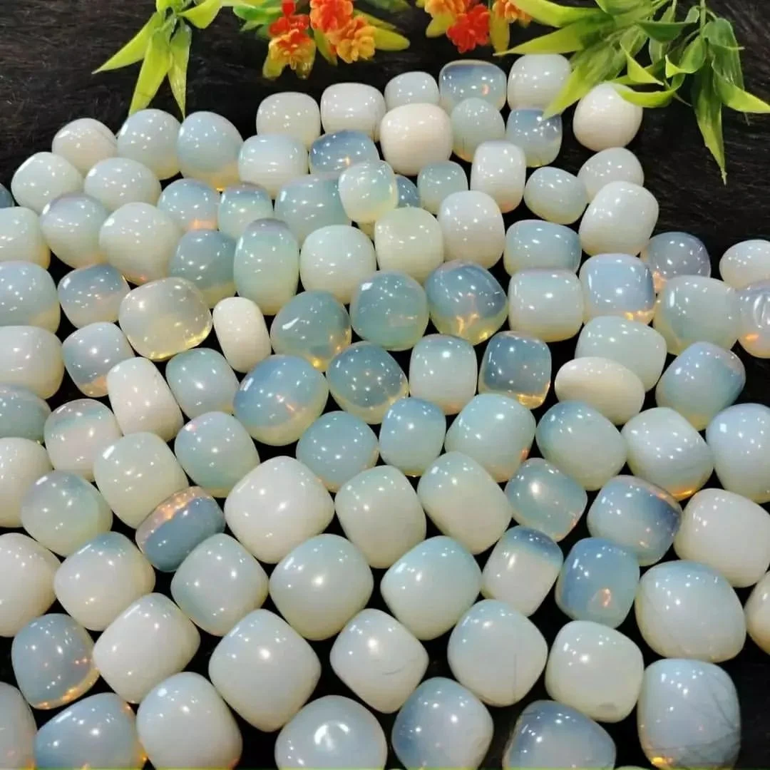 High quality blue opalite wholesale tumble stone Natural crystal agate stone also used for healing and meditation and energy