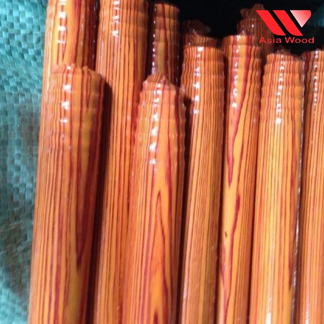 GRAIN WOOD DESIGN PVC COATED WOODEN BROOM STICK/ HANDLE GOOD PRICE ON THE MARKET FROM FACTORY