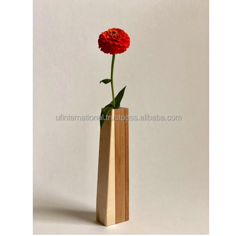 Лучшая дизайнерская деревянная Цветочная ваза натурального цвета из манго классический стиль домашний декор распродажа низкая цена