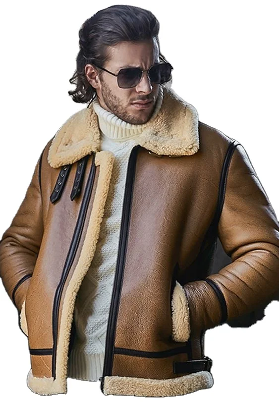 Men Fur Jacket Shell Winter Men Jacket Puffer Jacket Accept OEM Original Overall Fur Warm Genuine Pure Leather and Customized
