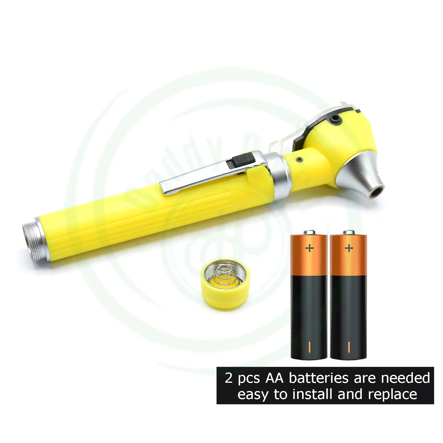 Professional ENT Diagnostic Portable Otoscope and Ophthalmoscopes LED Mini Otoscope YELLOW Pocket Mini Compact