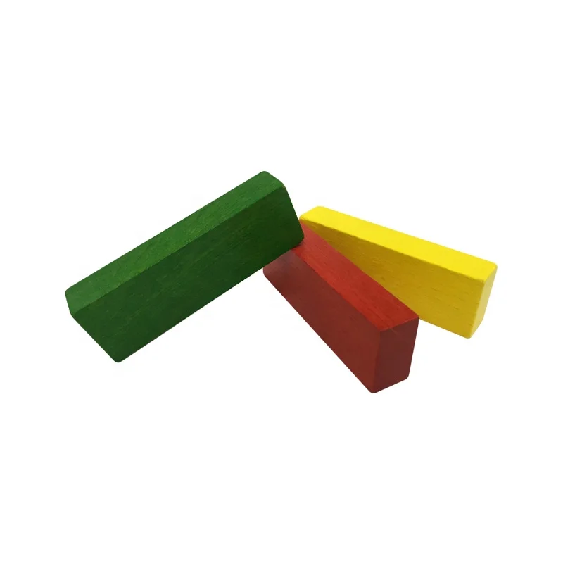 Деревянная гигантская деревянная Штабелируемая игрушка строительный блок плитка