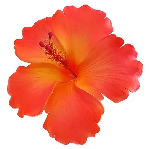 Hot Selling of All Time  Fashion Accessories Handmade EVA foam hawaiian hibiscus flower with special/Unique tattoo pattern print