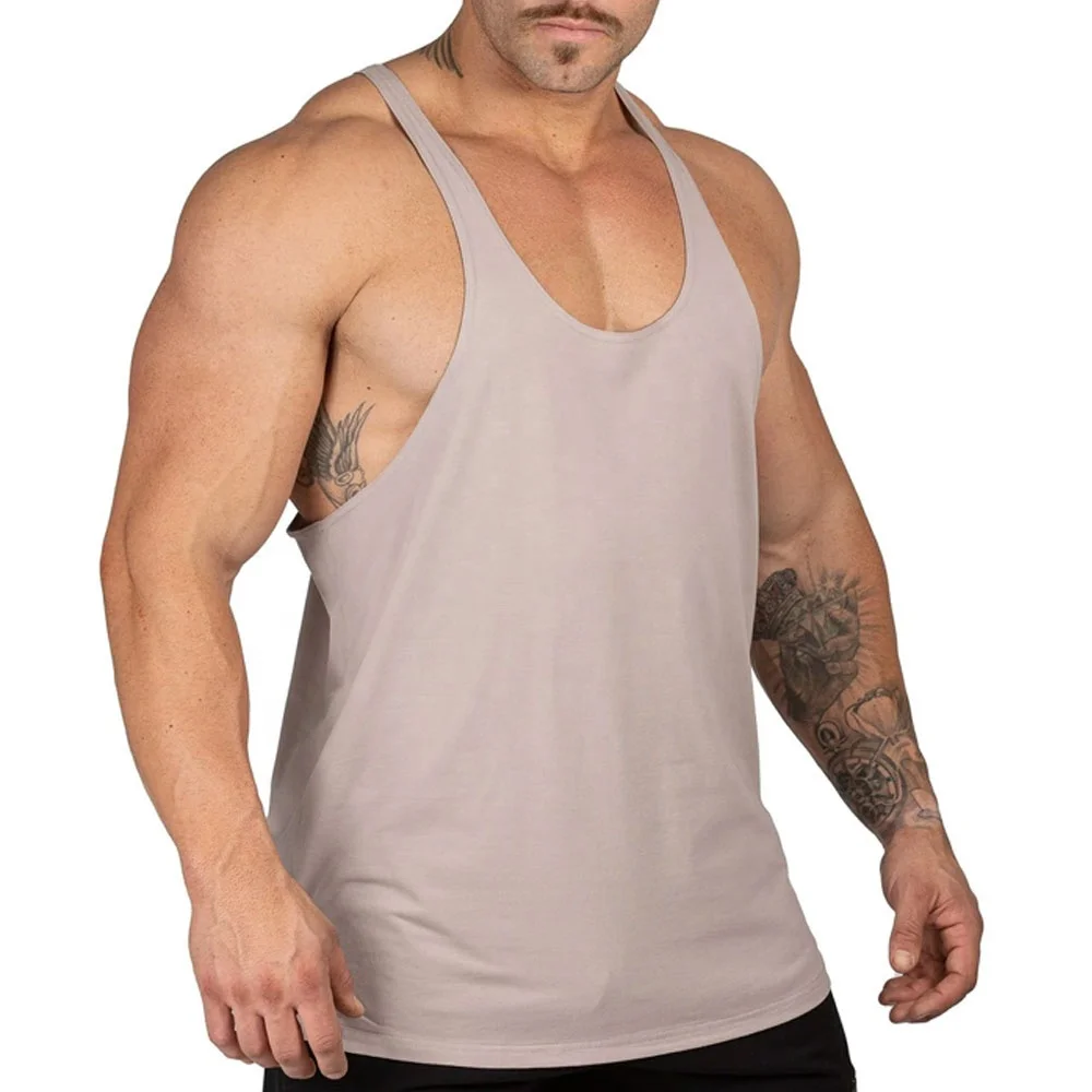 
Wholesale Custom made Mens Cotton Sleeveless Gym Fitness Stringer Vest For Bodybuilders Hot Sale Products 