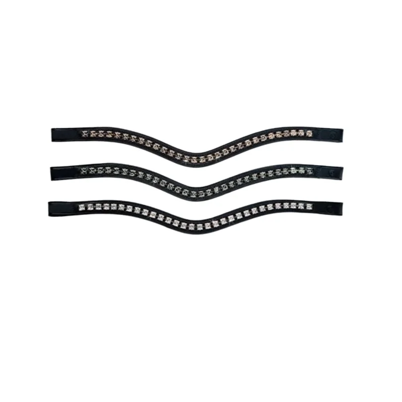 Premium Quality Square Crystal Brow band Sparkles with 8mm Genuine Swarovski Crystals at best price