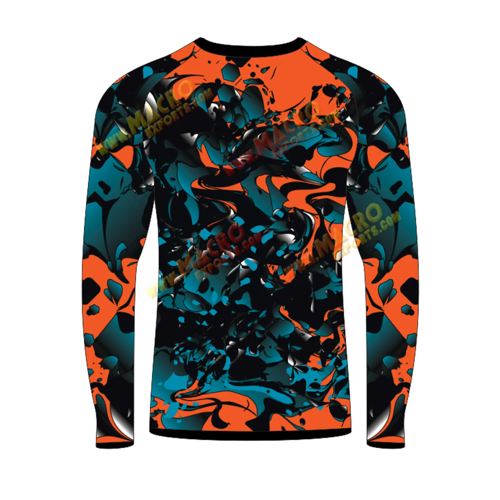 Best Quality Plain mma rash guard long sleeve rush guard for Men Long Sleeve Regular-Fit Compression Rash Guard