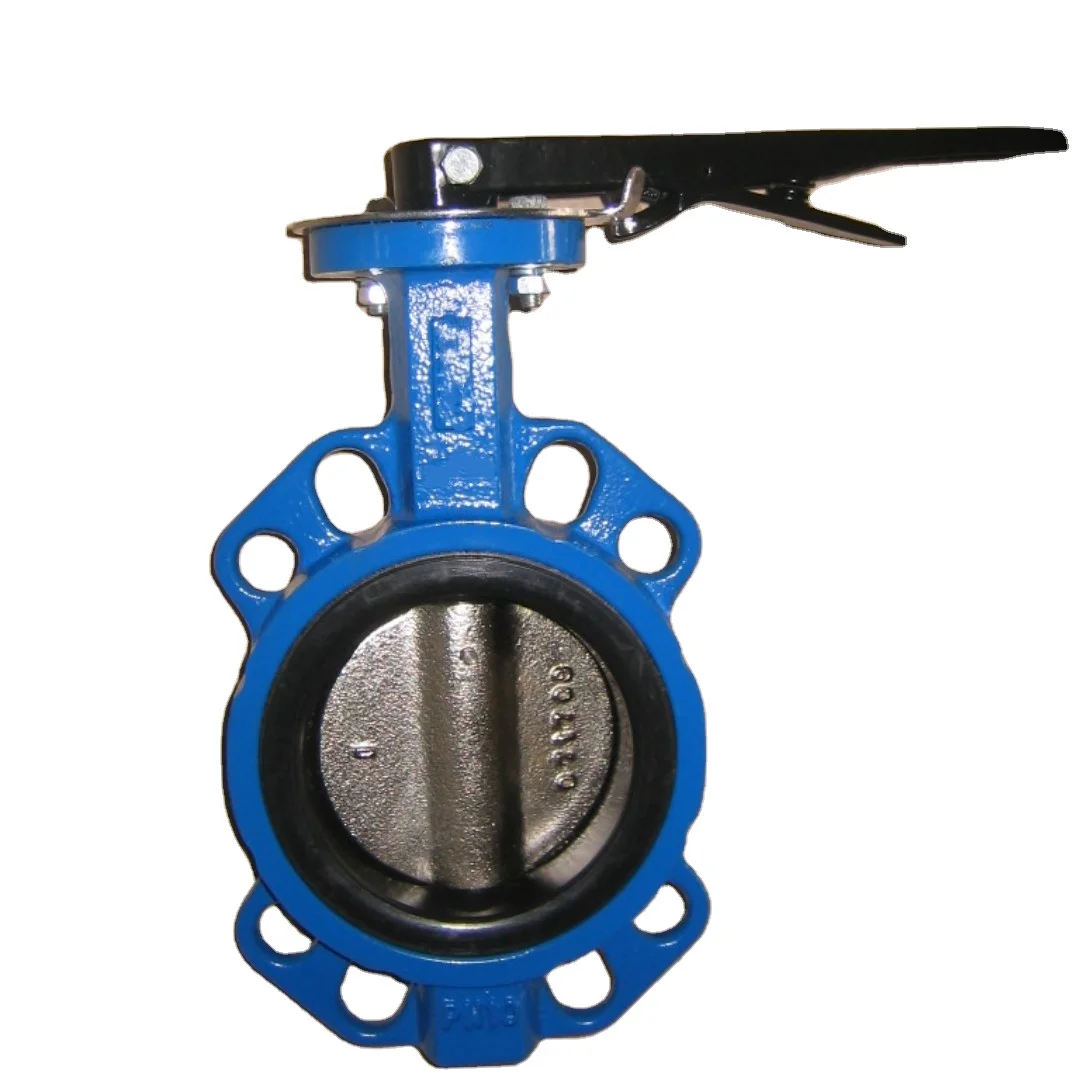 KEFA TDY PN16 DN200 8inch EPDM Ductile Iron Lever Manual Pneumatic Electric Wafer Butterfly Valve