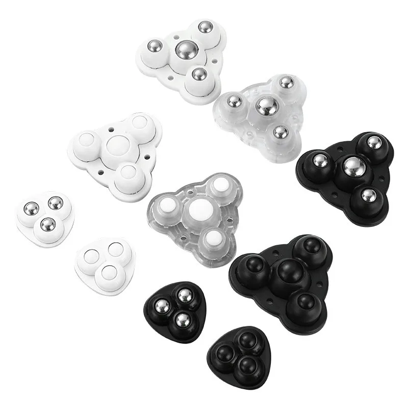 DIY Self Adhesive Mini Caster Wheels Quiet swivel Rotation Universal Bearing Ball Transfer Drilling Sticky Pulley for Furniture