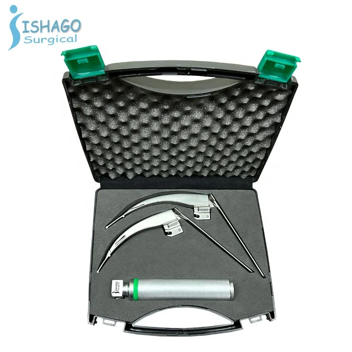 Macintosh McCoy Fiber Optic 2,3 Adult Laryngoscope Set