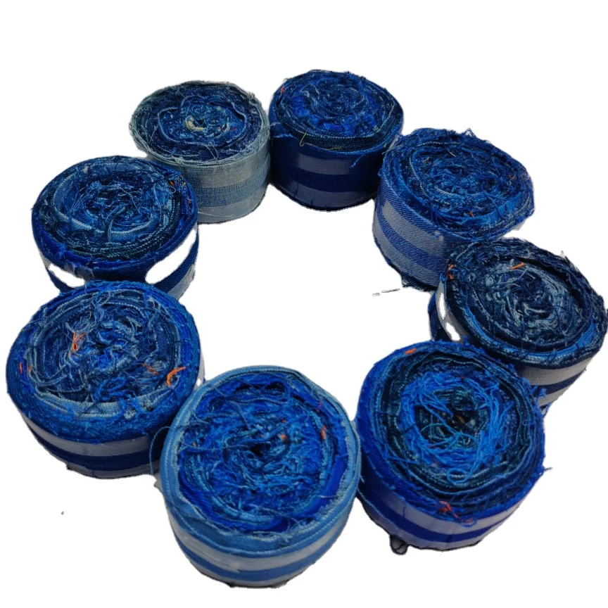 Denim jeans ribbon Yarn White GUN Embroidery Shiny OEM Fancy Anti Style Pattern Color Knitting Feature Hand