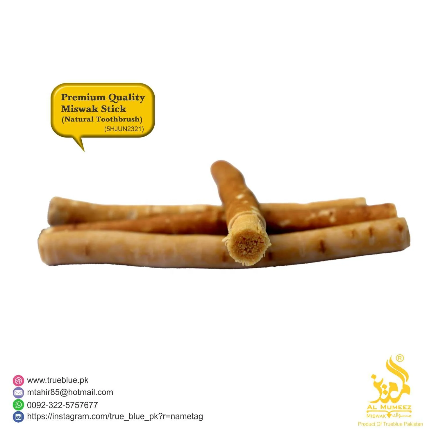BEST QUALITY VACUUM PACKED MISWAK/SEWAK/SIWAK/NATURAL TEETH CLEANING STICK