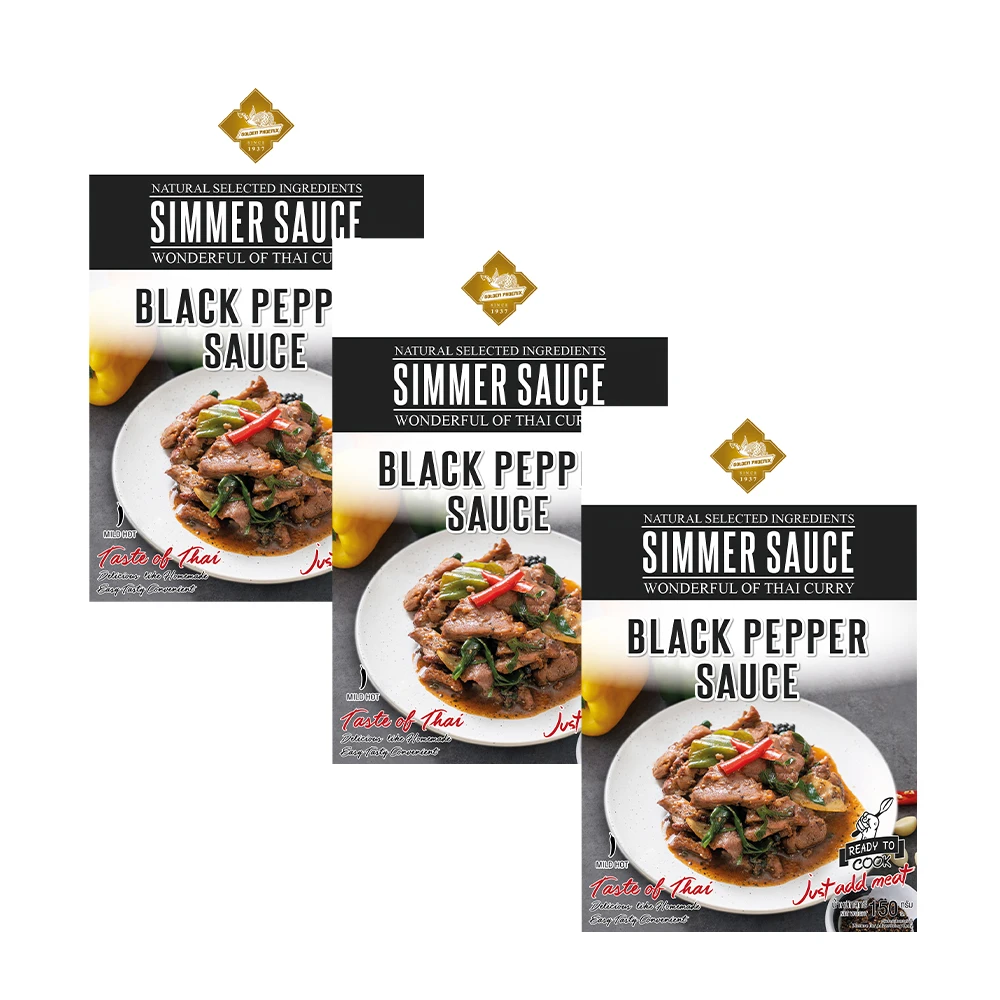 Top seller Simmer Sauce - Black Pepper Sauce 150g Best product from Thailand