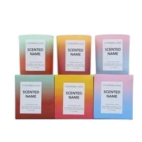 Smokeless soybean wax Fragrance Custom Luxury Candle personalized private label Glass Scented Candles