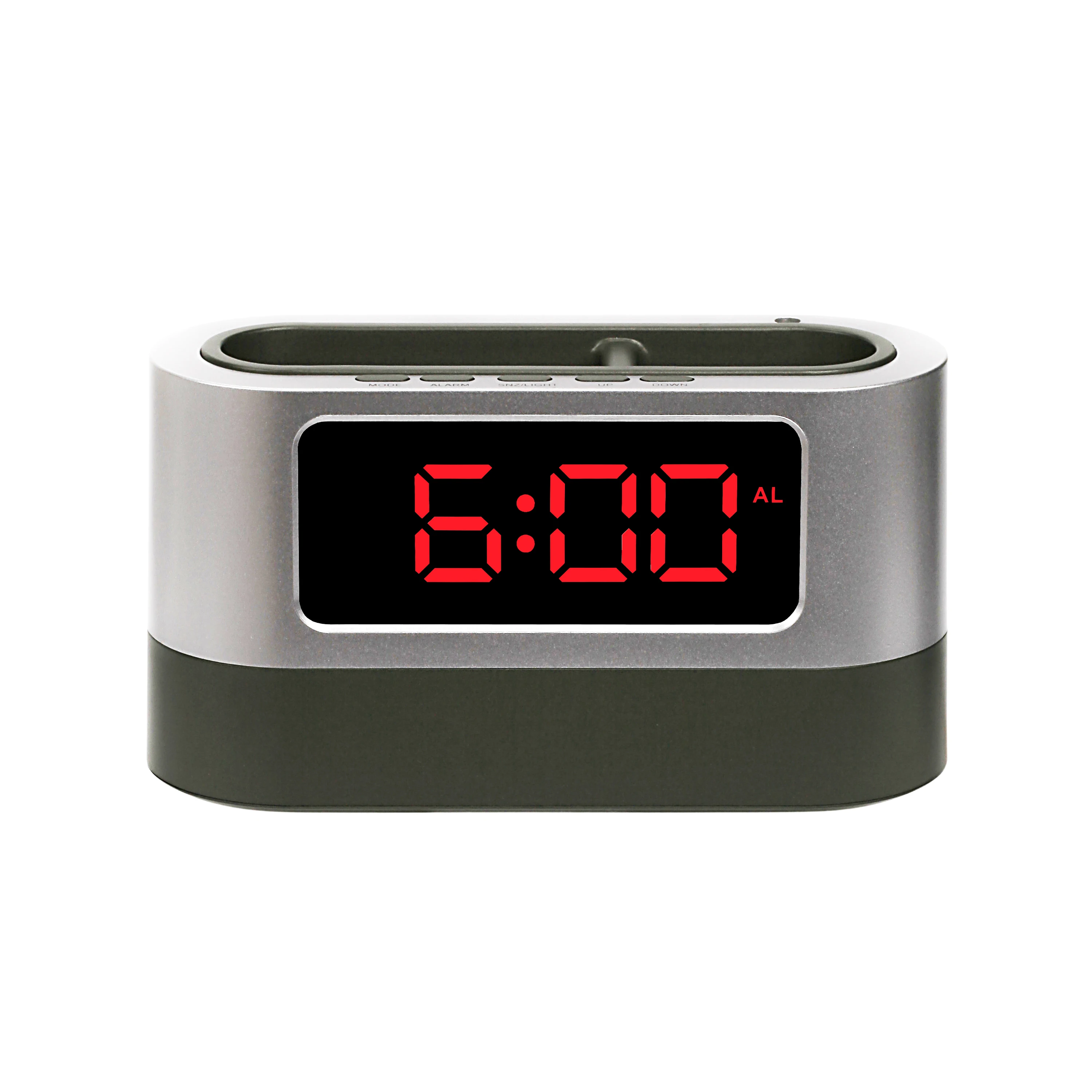 038 modern design factory price mirror face Digital LED Clock with Pen Holder