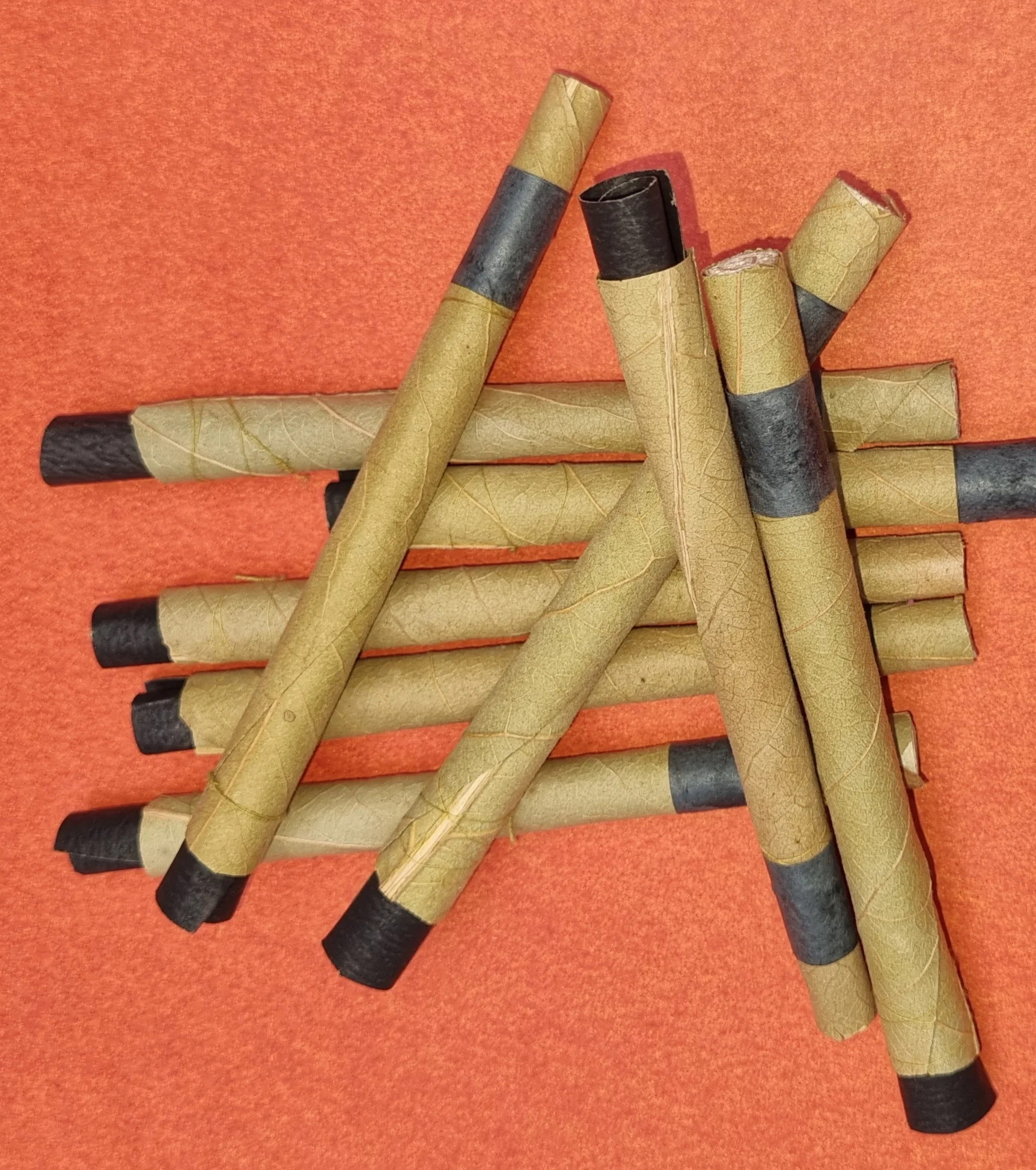 Coromandel Ebony Tendu Pre rolled leaf Tendu Ebony or Coromandel Pre Rolled Leaf Organic Hand Rolled Leaf all Sizes Rollies Mini