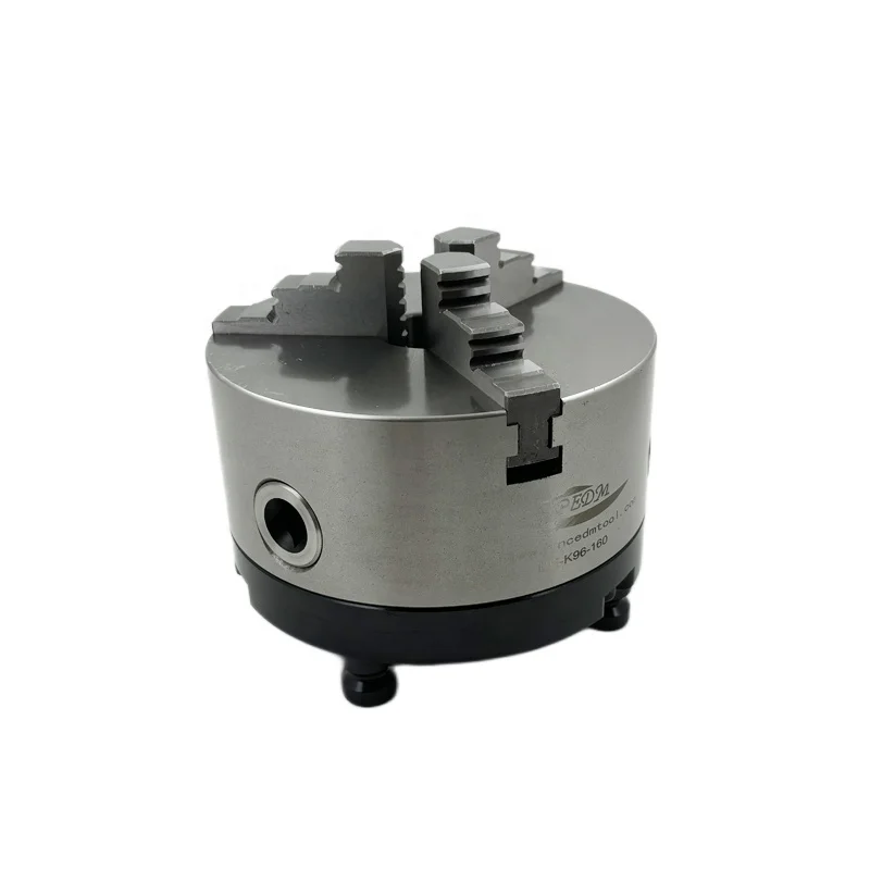 Precision Steel Pitch 96mm Manual 3 Jaw Chuck for Cnc Processing HE-K96-160