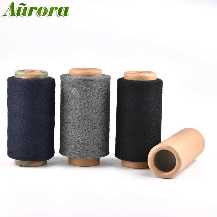 Wholesale cvc70/30 NE6/1 recycled oe glove yarn fluffy yarn