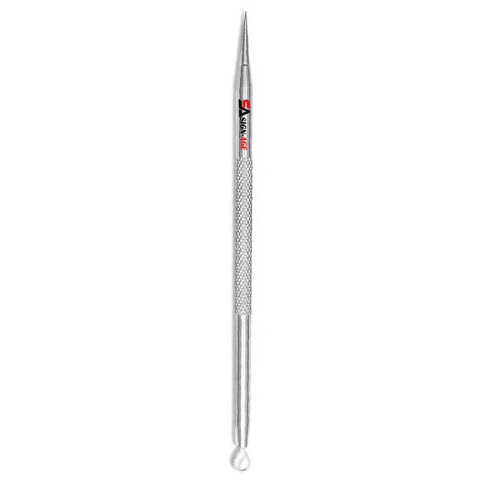 Professional Stainless Steel 2 In1 Blackhead Needle/Loop Blackhead Acne Extractor With Private Label