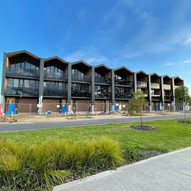 prefab light steel frame home townhouse building  kits apartment 3 bedrooms home multi family house prefabricated