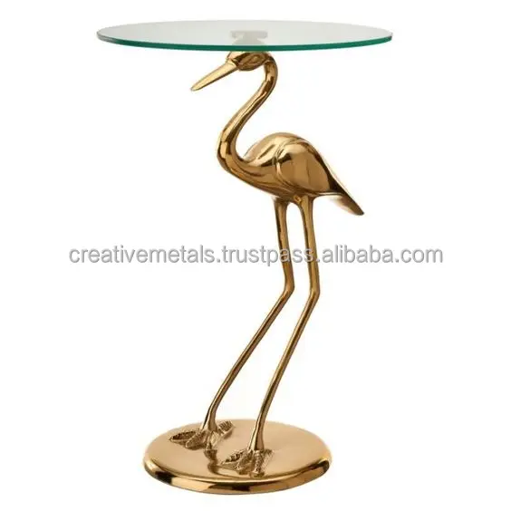 Крана стеклянной столешницей журнальный столик мебель для гостиной модные креативные круглый стол консоли столы