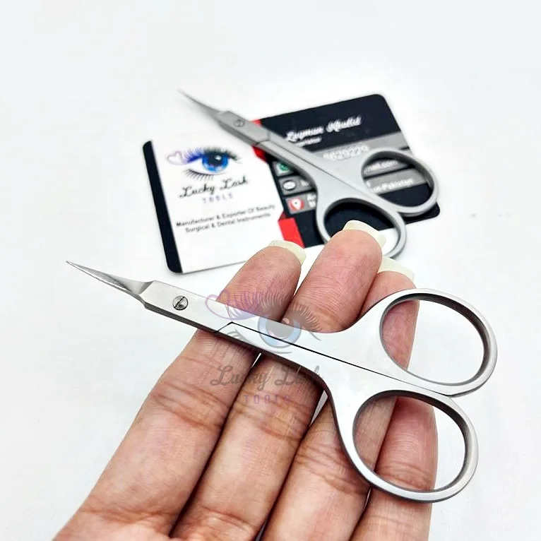 Wholesale high quality nail scissors cuticle scissors curved sharp stainless steel Nail Care Accessories Manicure Tools
