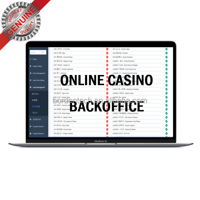 Программное обеспечение для онлайн-сайта казино