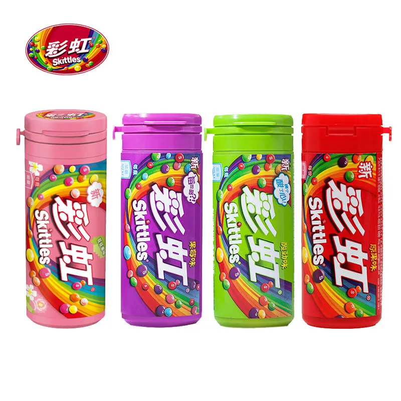 30g  fruit original colorful sour candy eat, drink and play candy original flavor skittle candy