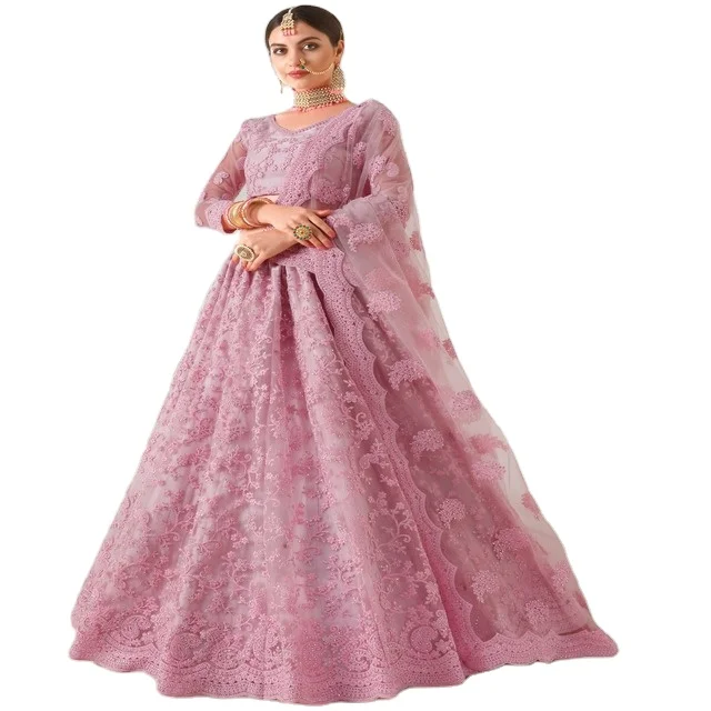 2024 дизайнерское женское платье Lehenga для свадьбы и особых случаев онлайн-шоппинга Свадебное из Индии
