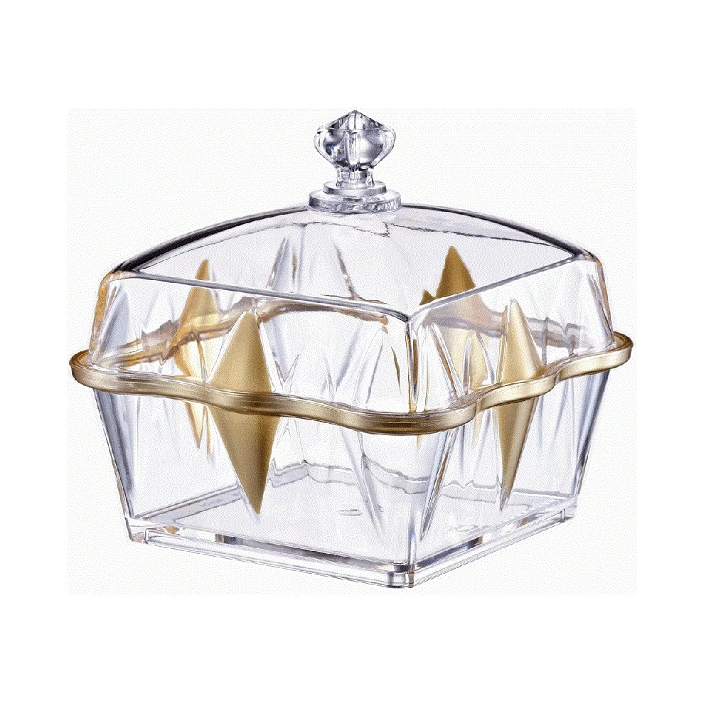 Acrylic serving tray with candy bowl set