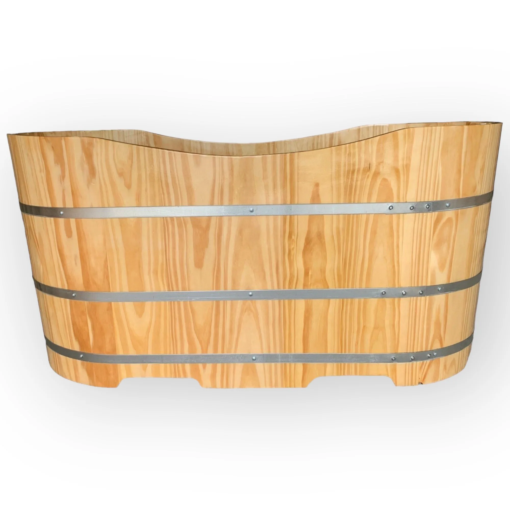 Hot sale High Quality Custom Made Round Wooden Frame Bathtub/ Natrual Wooden Barrel Bath Tub For Spa Villa From Vietnam
