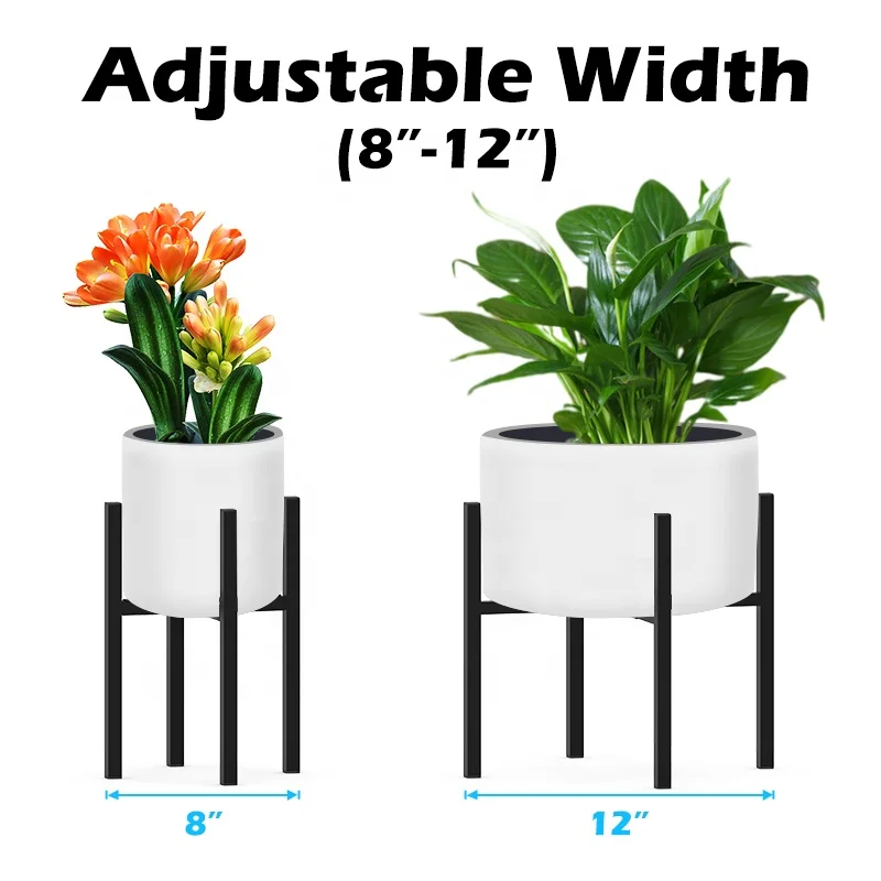 Fit 10 to 16 inches Adjustable Metal Plant Stand Rack Shelf Plant Stands Metal Display Stands
