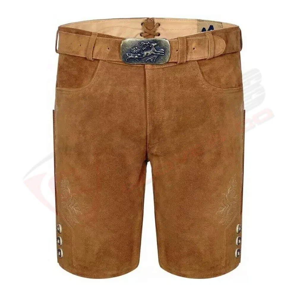 Men & Women Breathable Bavarian Lederhosen Short-Bert Latest-Germans Bavarian-shorts With-belt