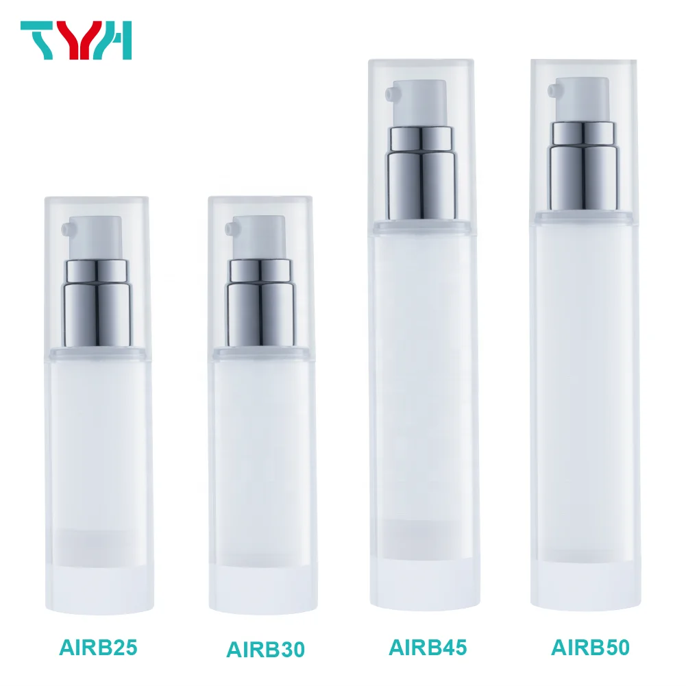 (SAMPLE) 25ml 30ml 45ml 50ml PP Airless Cosmetic Bottle, Airless Plastic Sprayer Bottles (AIRB Series)