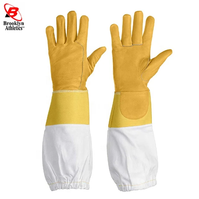 Ultra Mesh Beekeepers Glovees Three layer Net Ventilation Protect Your Hands Fully Ventilated Goatskin Beekeeping Glovee