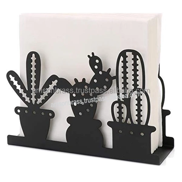 Napkin Holder Cactus Design Metal Iron Napkin Holder Napkin Holder Paper for Kitchen and Dining Table