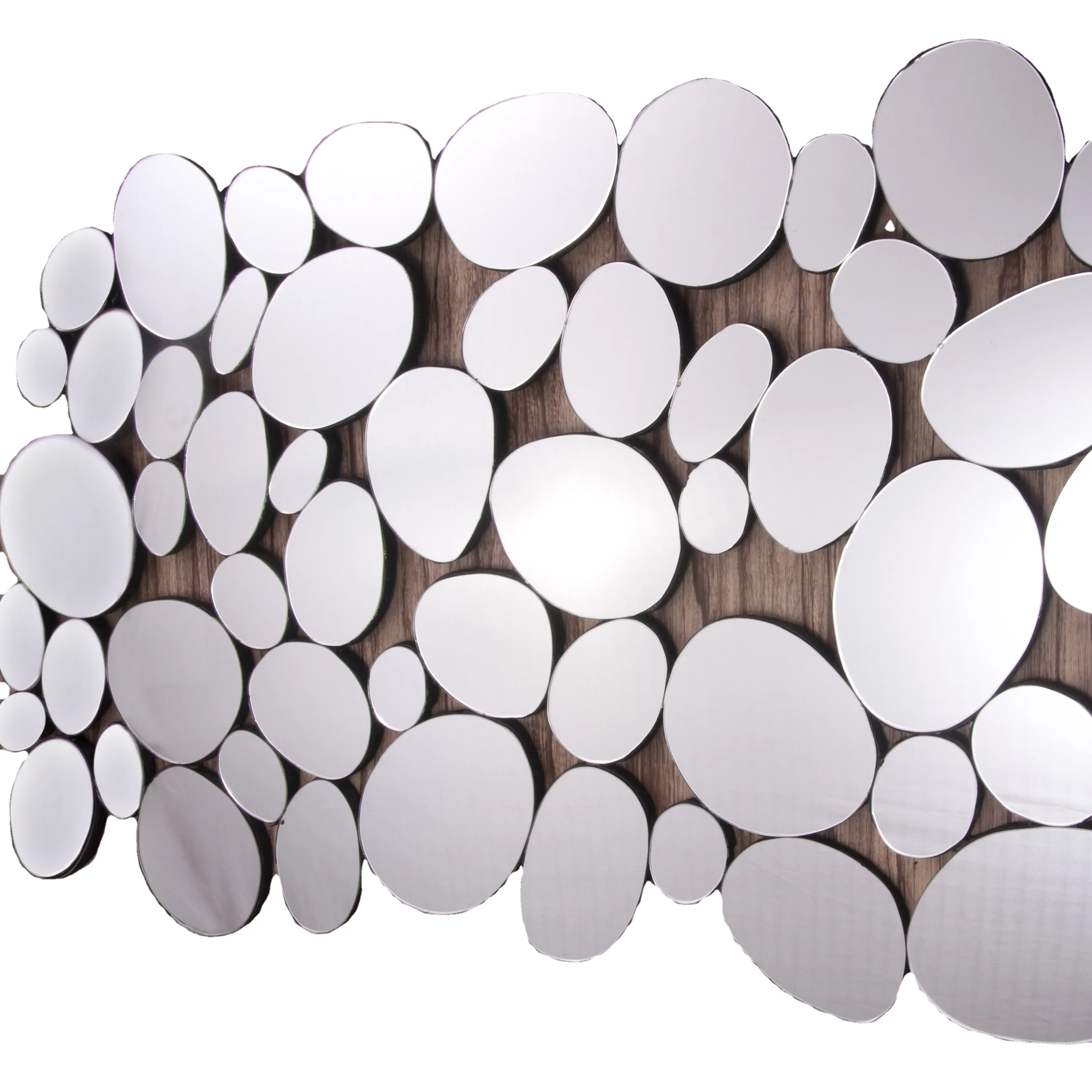 Зеркальное настенное зеркало в стиле гальки для дома ресторанов отелей напольное Коническое декор и зеркальный отражатель