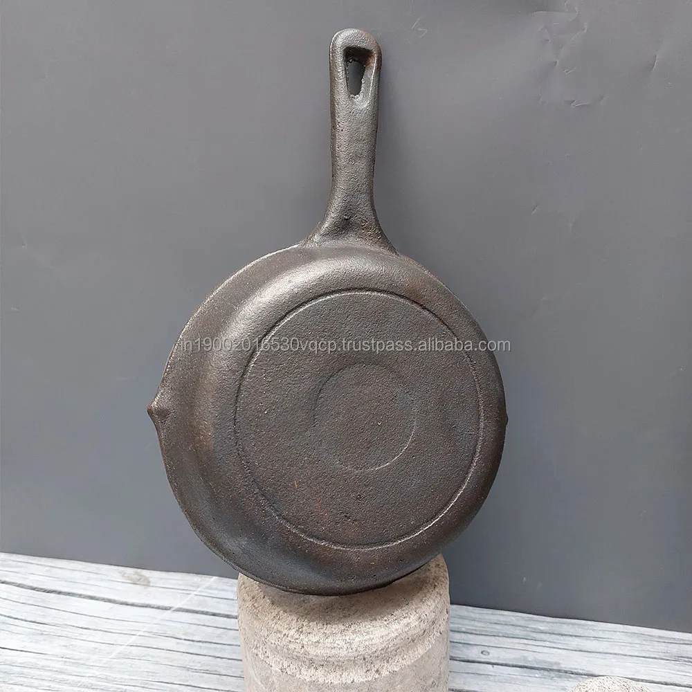 Wholesale Supplier Traditional Cast-Iron Cookware Mini round Grill Pan Zishta Balaghat Madhya Pradesh India Induction Bottom