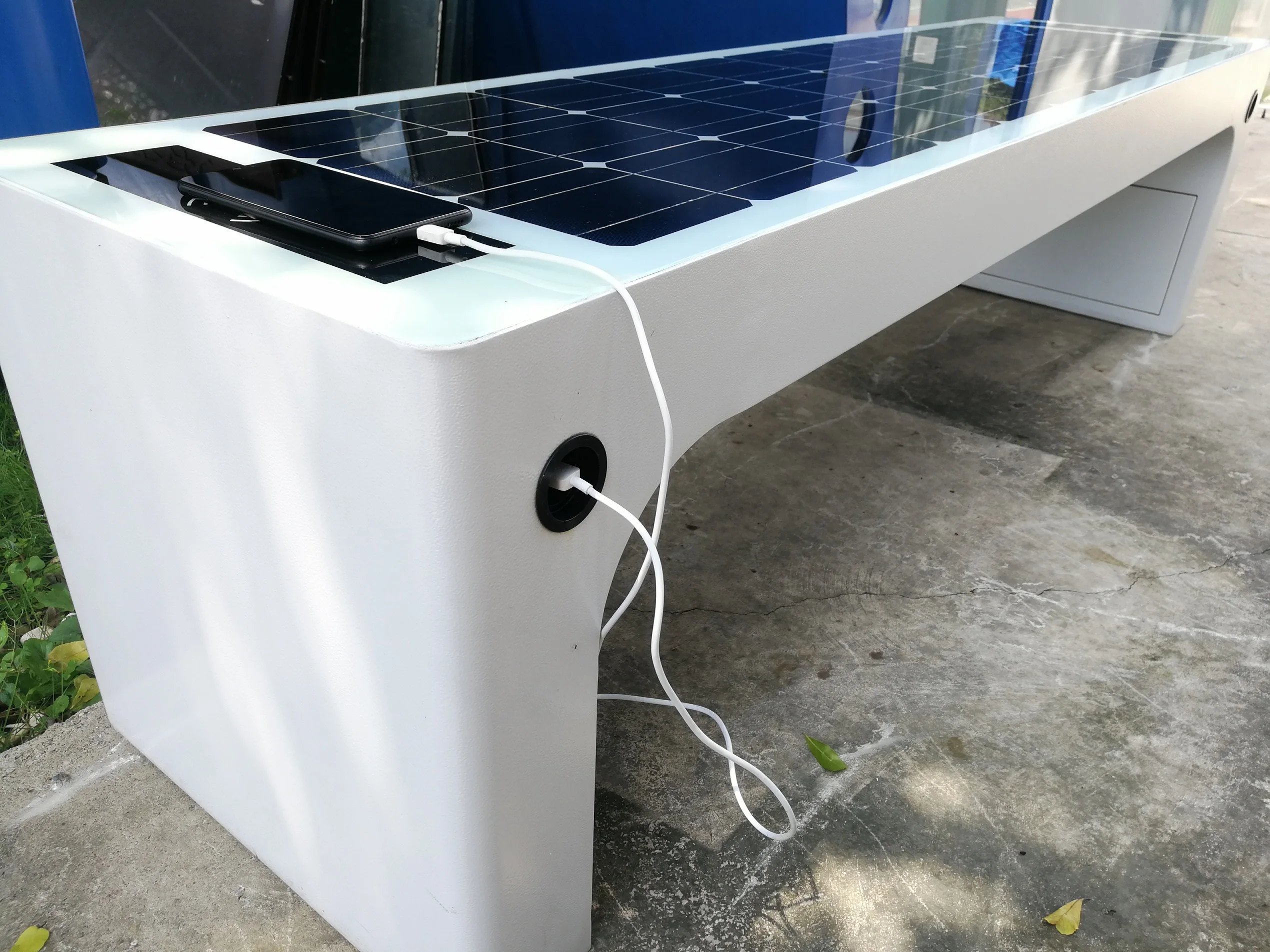 Заводская цена скамейка с солнечной панелью и Wi-Fi зарядкой питанием от энергии USB