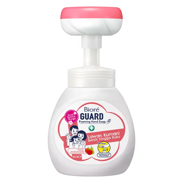 Hand Wash Liquid Soap Biore Guard Foaming Hand Soap Flower Pump Fruity Fresh Antibacterial Indonesia Product