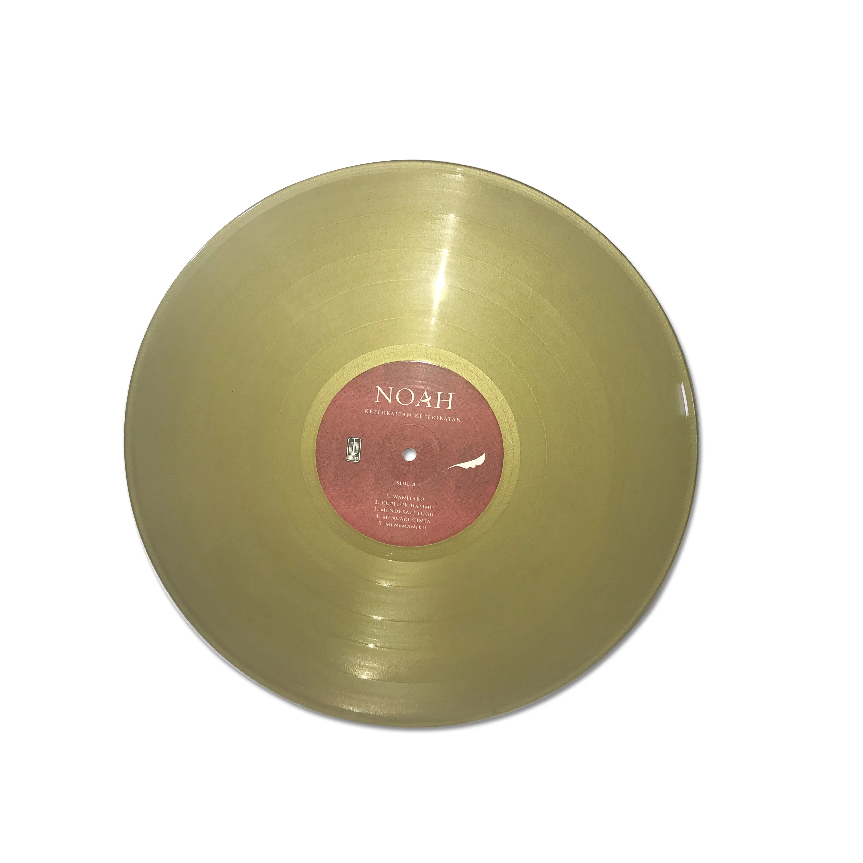 
Blank Gold Disc Gold Records Pressing Vinyl Disk Pressing in Custom Sleeves 