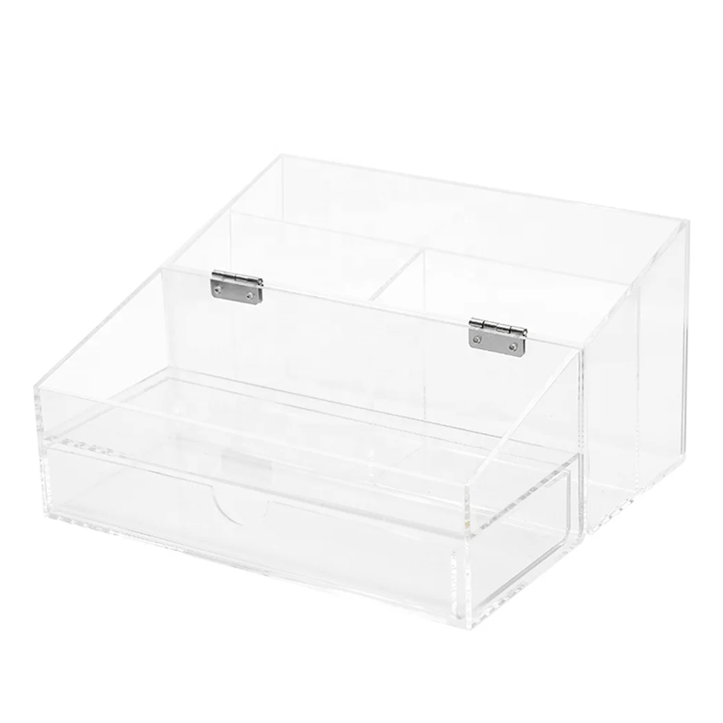 Домашний акриловый прозрачный акриловый Органайзер, коробка для хранения и корзины для дома или офиса